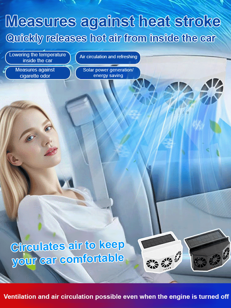 Solar Car Exhaust Fan Radiator