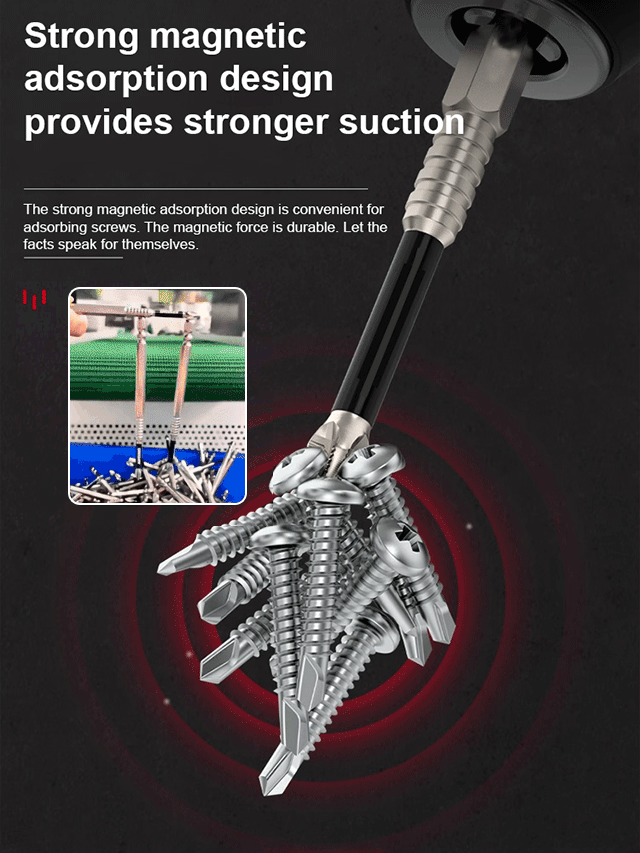 🏅ProMag™ Strong Magnetic Bit Set - Non-Slip & Impact-Resistant Design