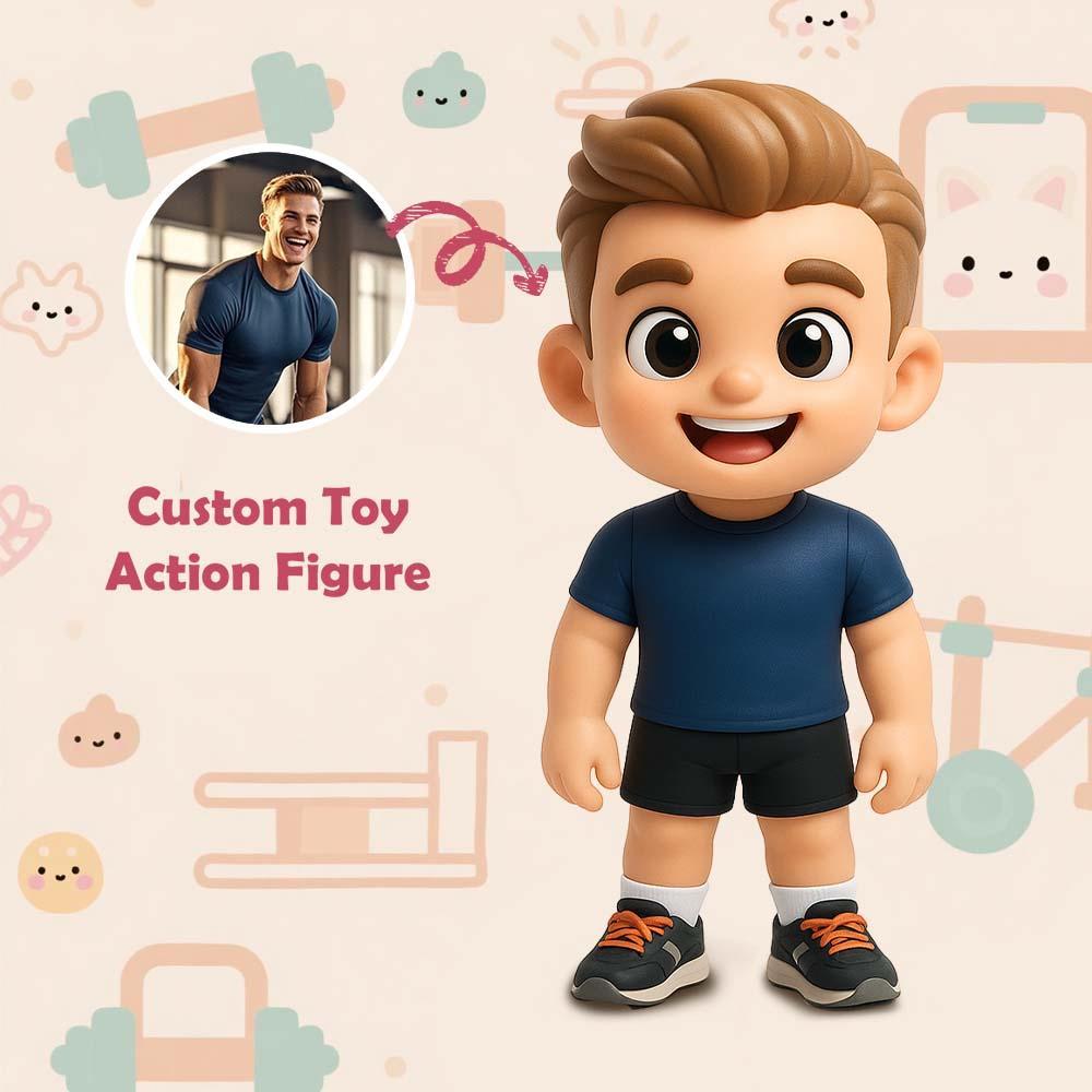 Custom Sports Lover 3D Action Figure from Photo Unique & Thoughtful Gift for Sports Lover