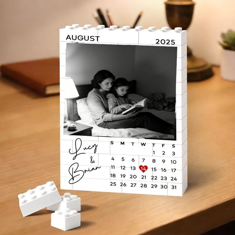 Custom Photo Brick Puzzle Frame – Build Warmth, A Sweet Gift for Mom & Mother's Day - CustWitAU