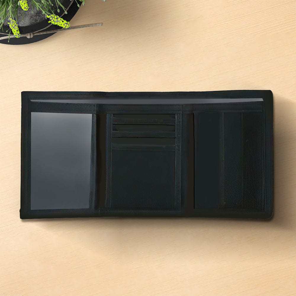 Nylon Trifold Wallet with Velcro Closure Gifts for Him Durable Slim 4 Colors - CustWitAU
