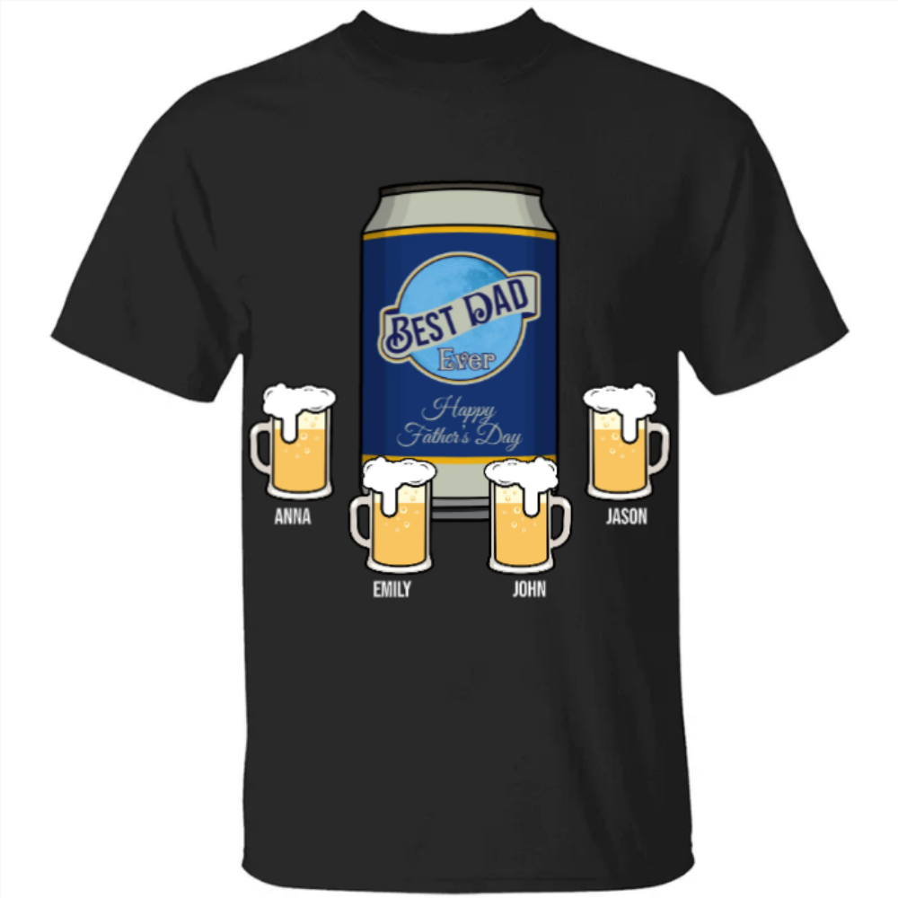 Personalized Dad Needs A Cold Beer T-shirt Gift For Best Dad Father's Day Gift