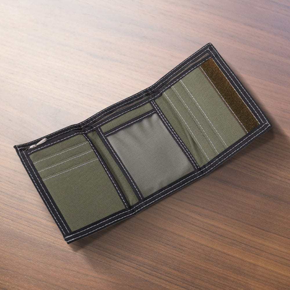 Nylon Trifold Wallet Velcro Closure Birthday Gifts for Him 4 Colors - CustWitAU