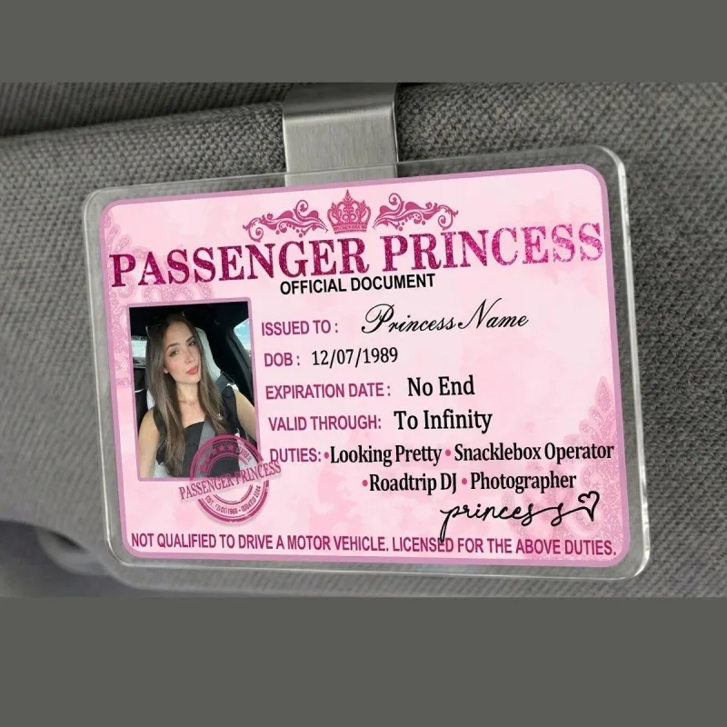 Personalized Passenger Princess Card– Forever Valid VIP Card
