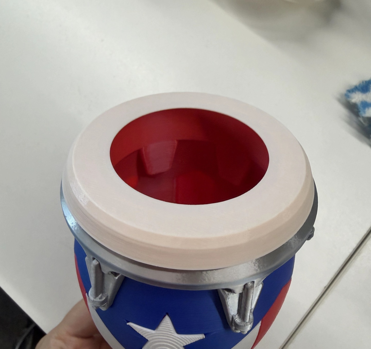 3D Printed Conga Drum Piggy Bank Coin Bank Can Cooler, Cuba Flag Decor, Music Lover Gift - CustWitAU