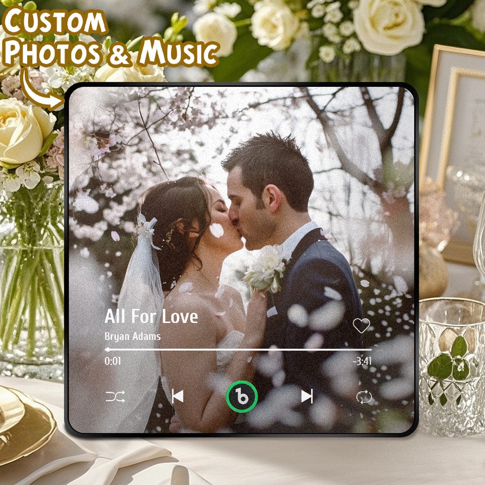 Custom Music Fridge Magnet New 4.0 Upgrade Colorful Frame Album Fridge Magnet Music Wall Photo Sticker Music Movement That Can Be Played Wedding Gift