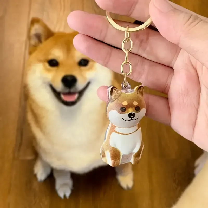 Dog Hair Collector Keychain Bag Charm Memorial Storage Box Sentimental Perfect for Storing Pet Hair Gift for Dog Lovers - CustWit