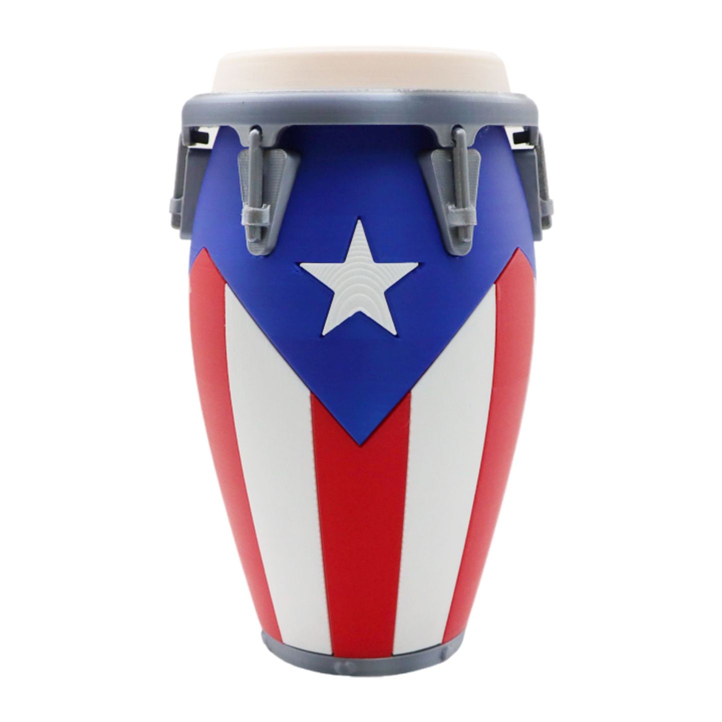 3D Printed Conga Drum Piggy Bank Coin Bank Can Cooler, Cuba Flag Decor, Music Lover Gift - CustWitAU