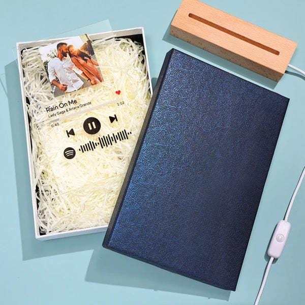 Spotify Art Glass Album Cover Custom Music Plaque Anniversary Gift For Boyfriend - CustWitAU