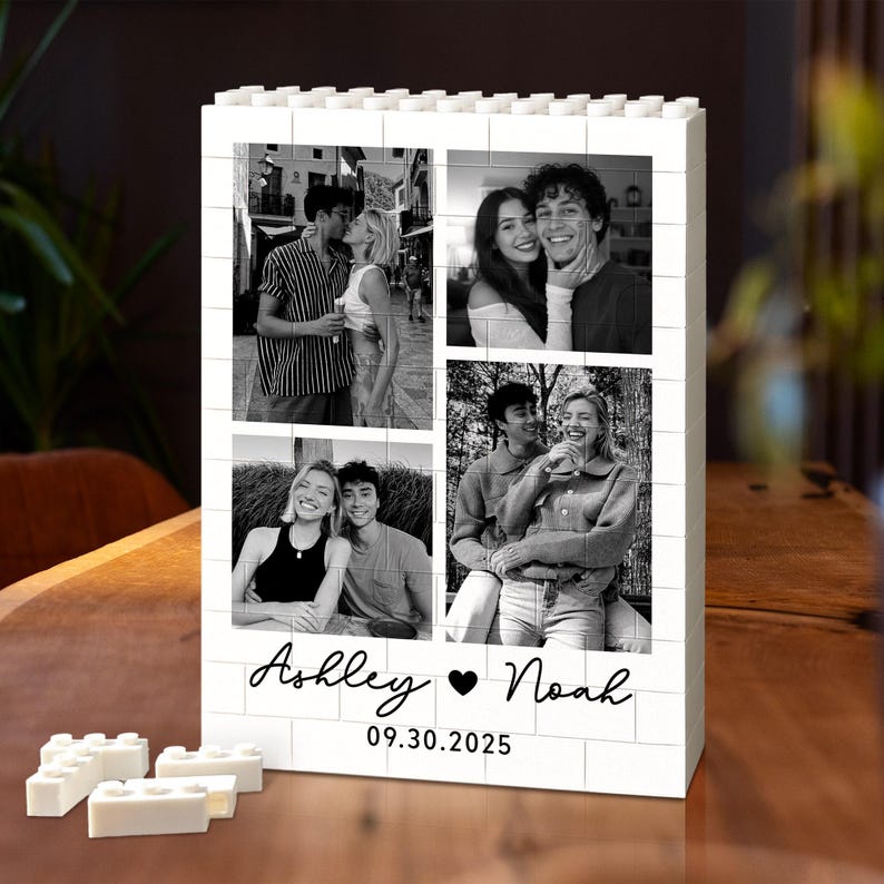 Personalized Photo Building Block Puzzle: Valentine's Day Gift
