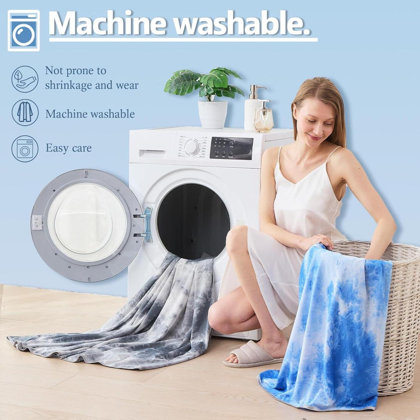 Cooling Blanket Queen Size (90"X90"), Cold Blanket for Hot Sleepers, Ultra-Cool Lightweight & Breathable, Soft Thin for Night Sweats, Bed & Couch - CustWitAU