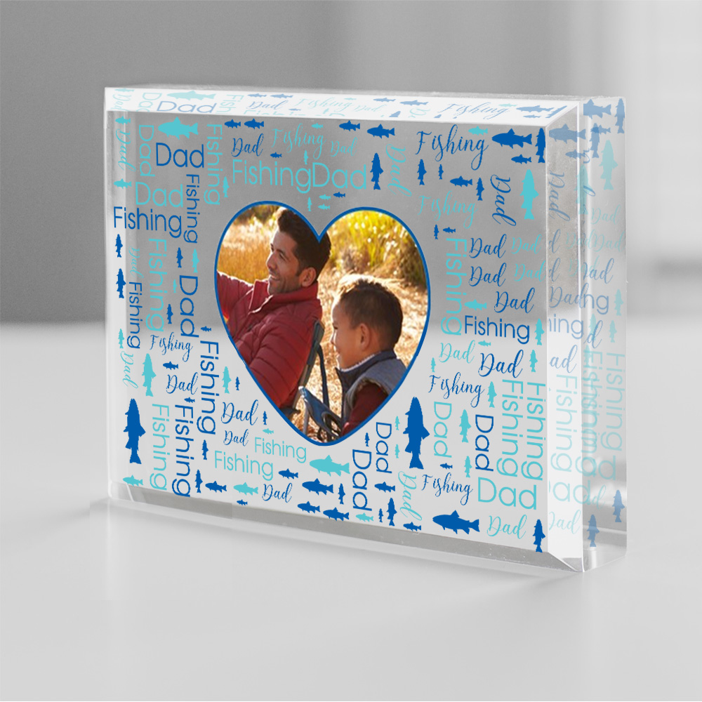 Personalized Large Photo Mom Or Dad Word Art Acrylic Keepsake Mother Father Day Gifts