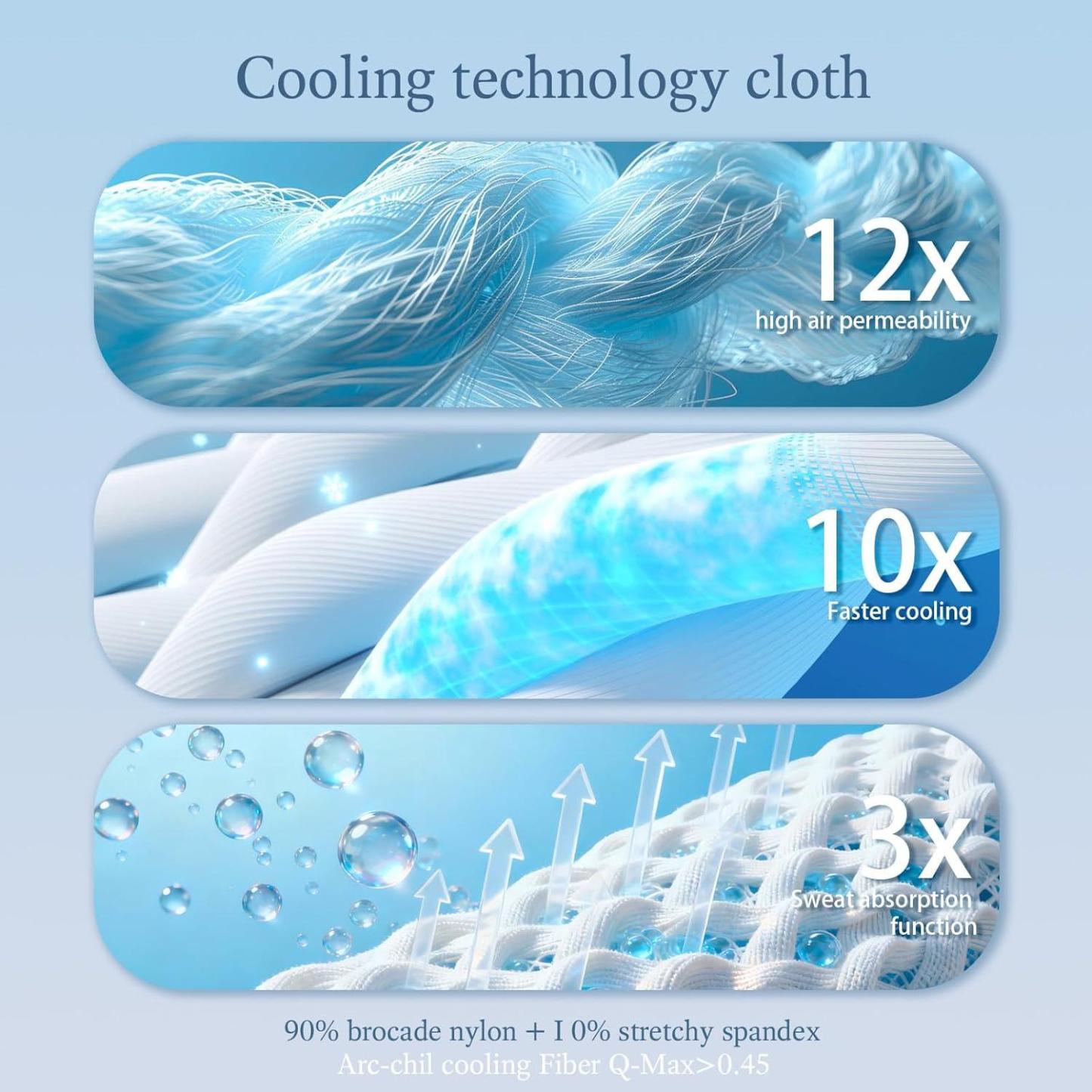 Cooling Blanket Queen Size (90"X90"), Cold Blanket for Hot Sleepers, Ultra-Cool Lightweight & Breathable, Soft Thin for Night Sweats, Bed & Couch - CustWitAU