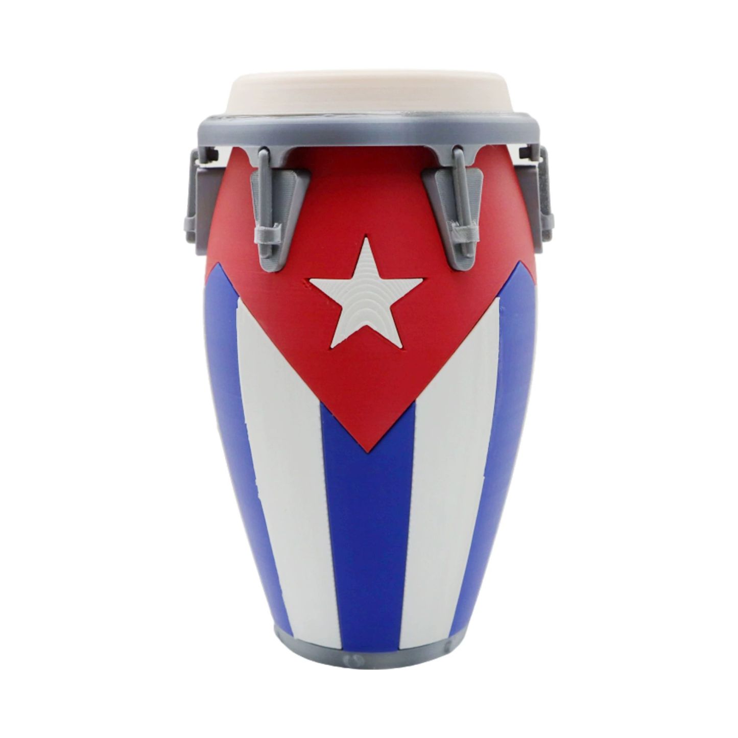 3D Printed Conga Drum Piggy Bank Coin Bank Can Cooler, Cuba Flag Decor, Music Lover Gift - CustWitAU