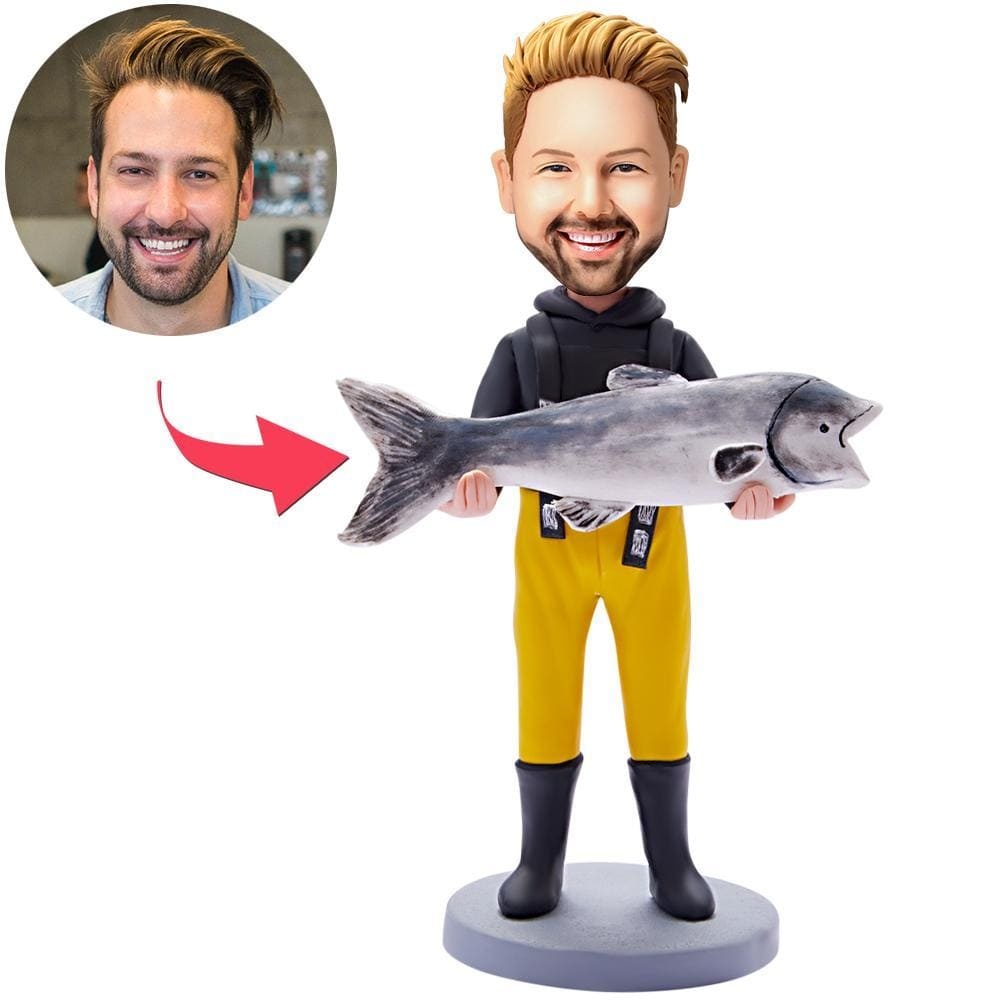 Custom Bobblehead with Engraved Text Gift For Father - CustWitAU