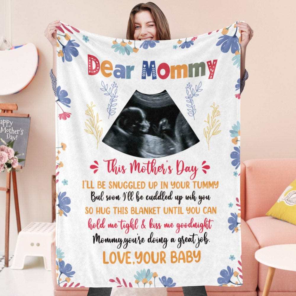 Mother's Day Blanket Gift Personalized Photo Blanket for Mom - CustWitAU