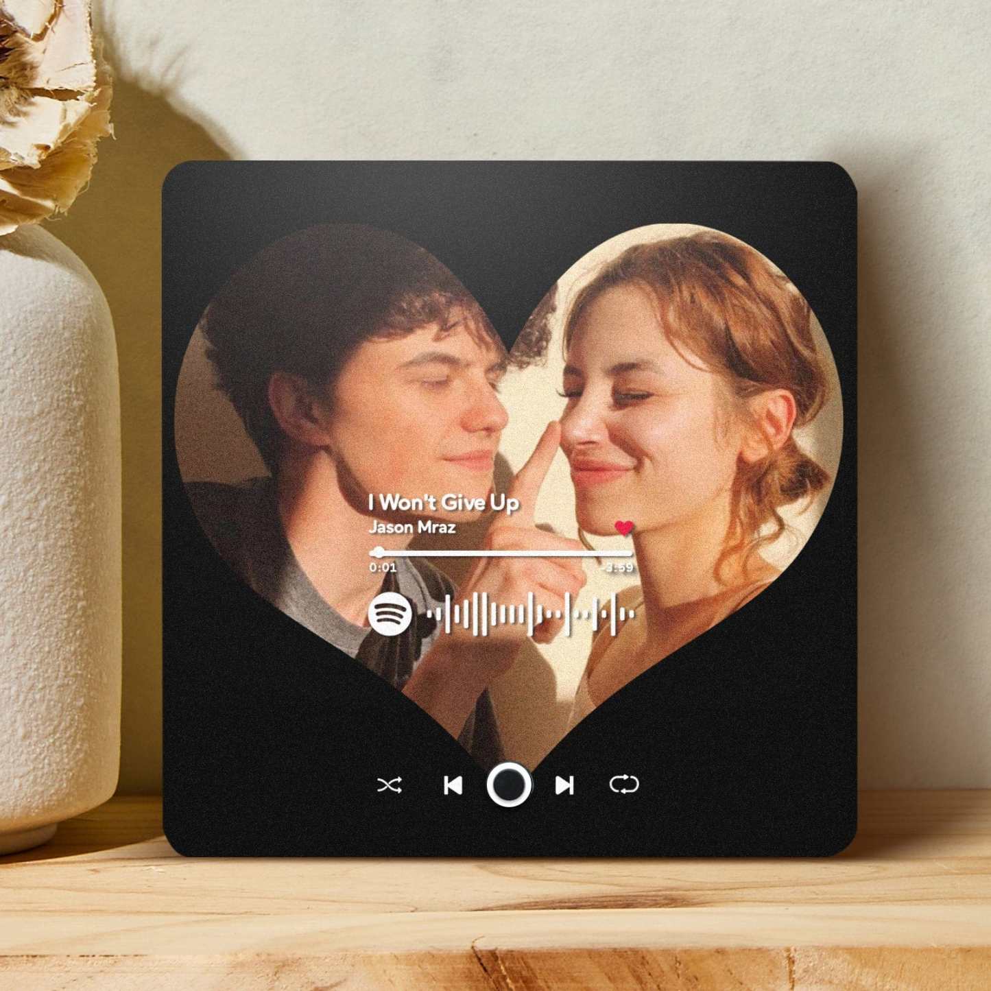 Custom Spotify Album Fridge Magnet Personalized Music Fridge Magnet Can Play Songs and Adjust Volume for Couples