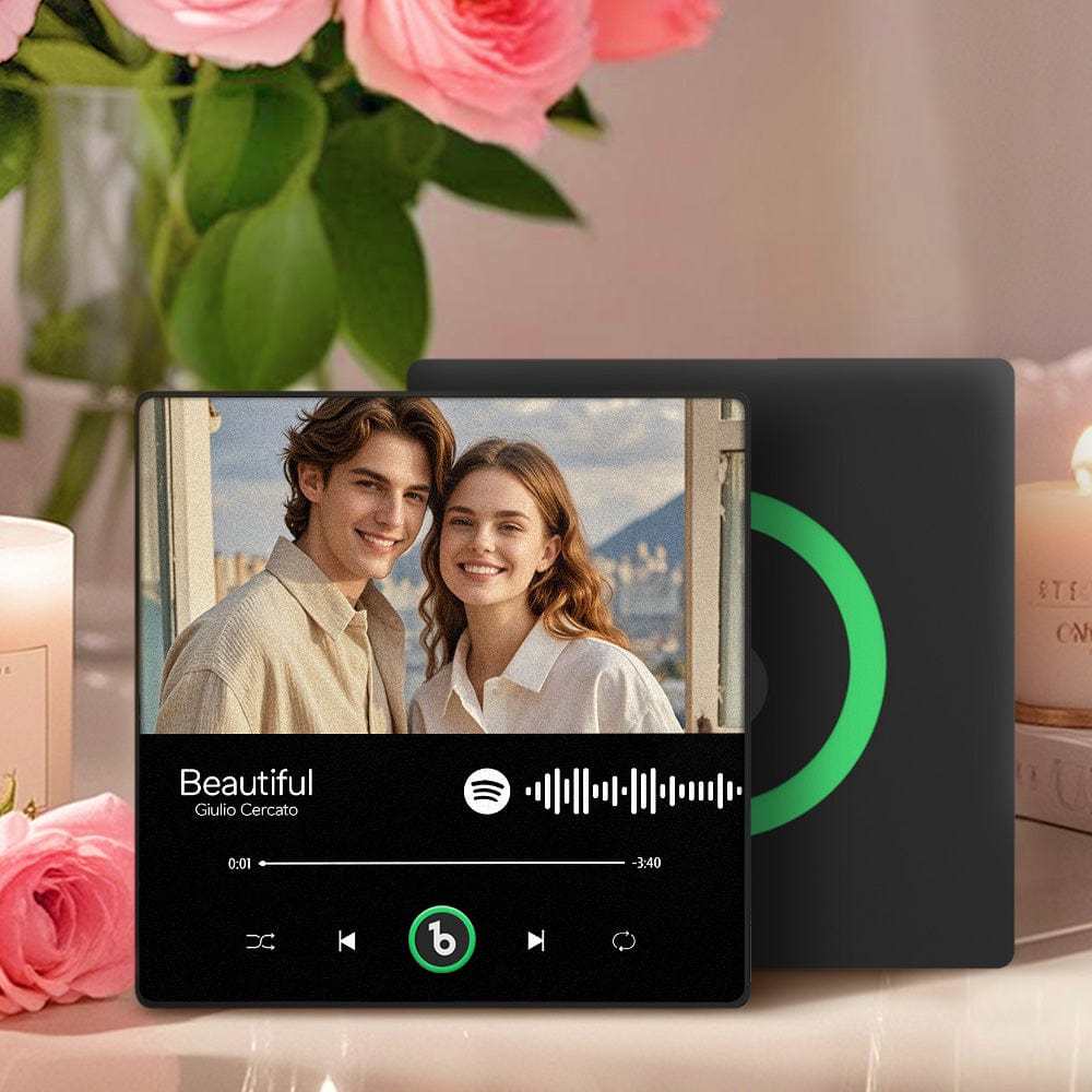 Custom Music Fridge Magnet Album Fridge Magnet With Song Music Wall Photo Sticker Music Movement That Can Be Played Valentines Day Gift - CustWitAU