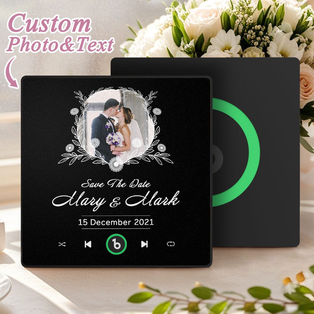 Music Fridge Magnet Custom Wedding Gifts for Couples Personalized Music Magnets Can Play Songs