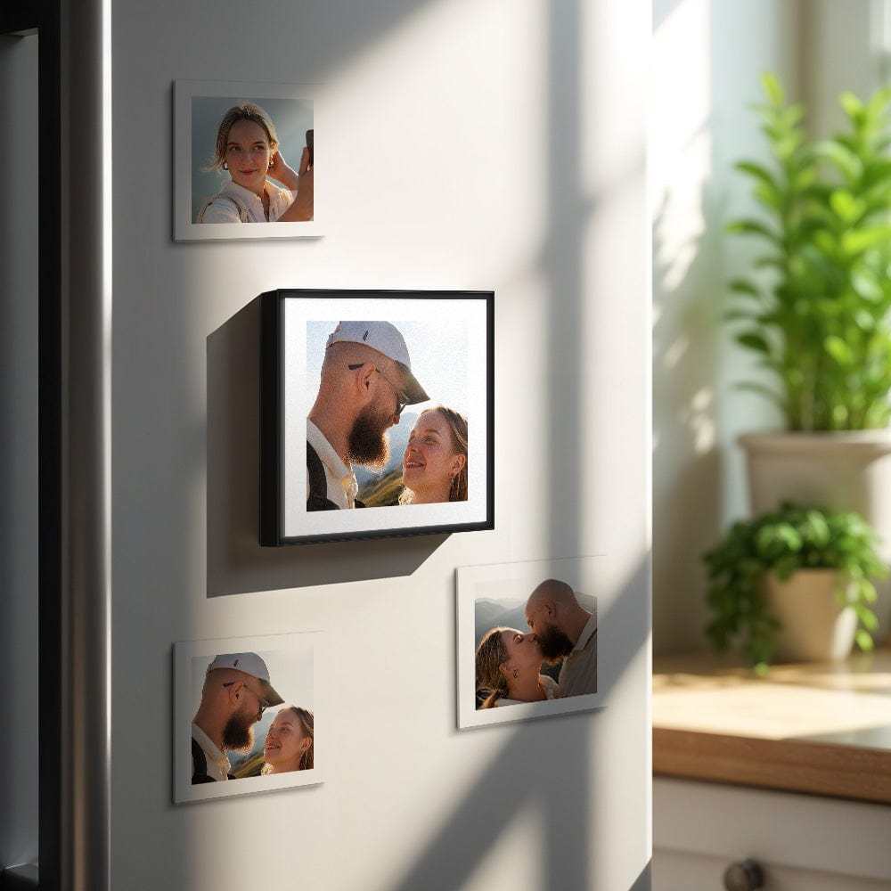 Custom Music & Photo Fridge Magnet Can Customize 1-6 Vinyl and Songs - CustWitAU