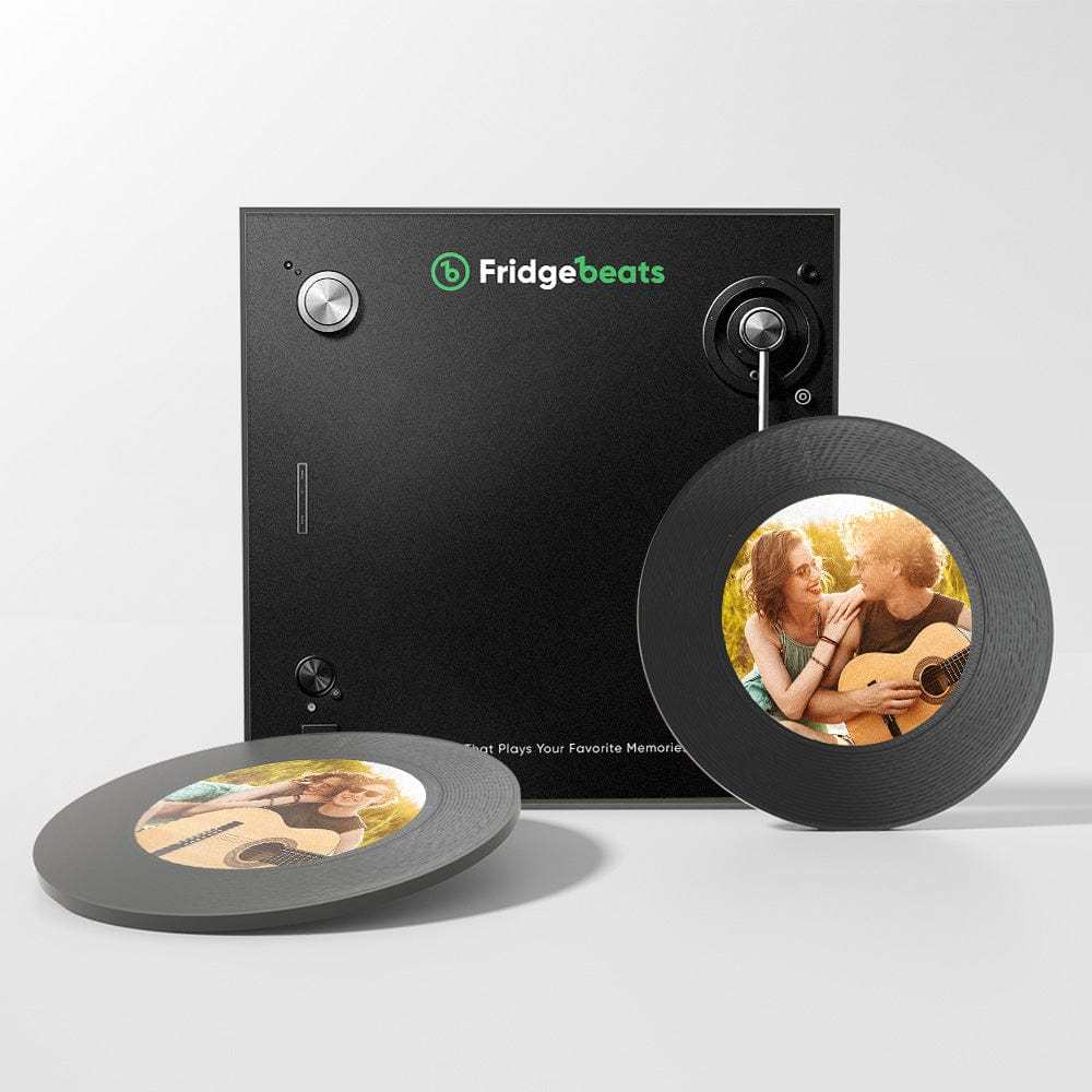 Custom Music & Photo Fridge Magnet Can Customize 1-6 Vinyl and Songs - CustWitAU