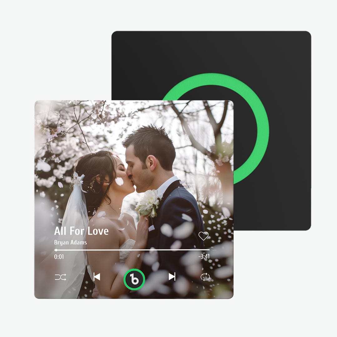 Custom Music Fridge Magnet New 4.0 Upgrade Colorful Frame Album Fridge Magnet Music Wall Photo Sticker Music Movement That Can Be Played Wedding Gift - CustWitAU