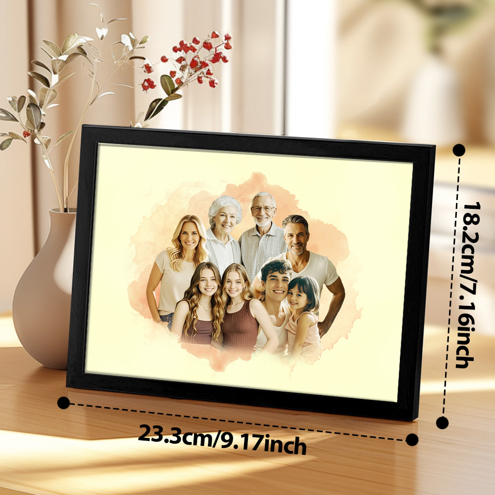 Custom Merge Family Photos Decor Combine Photos To Family Portrait Personalized Memorial Gift, Mother's Day Gift