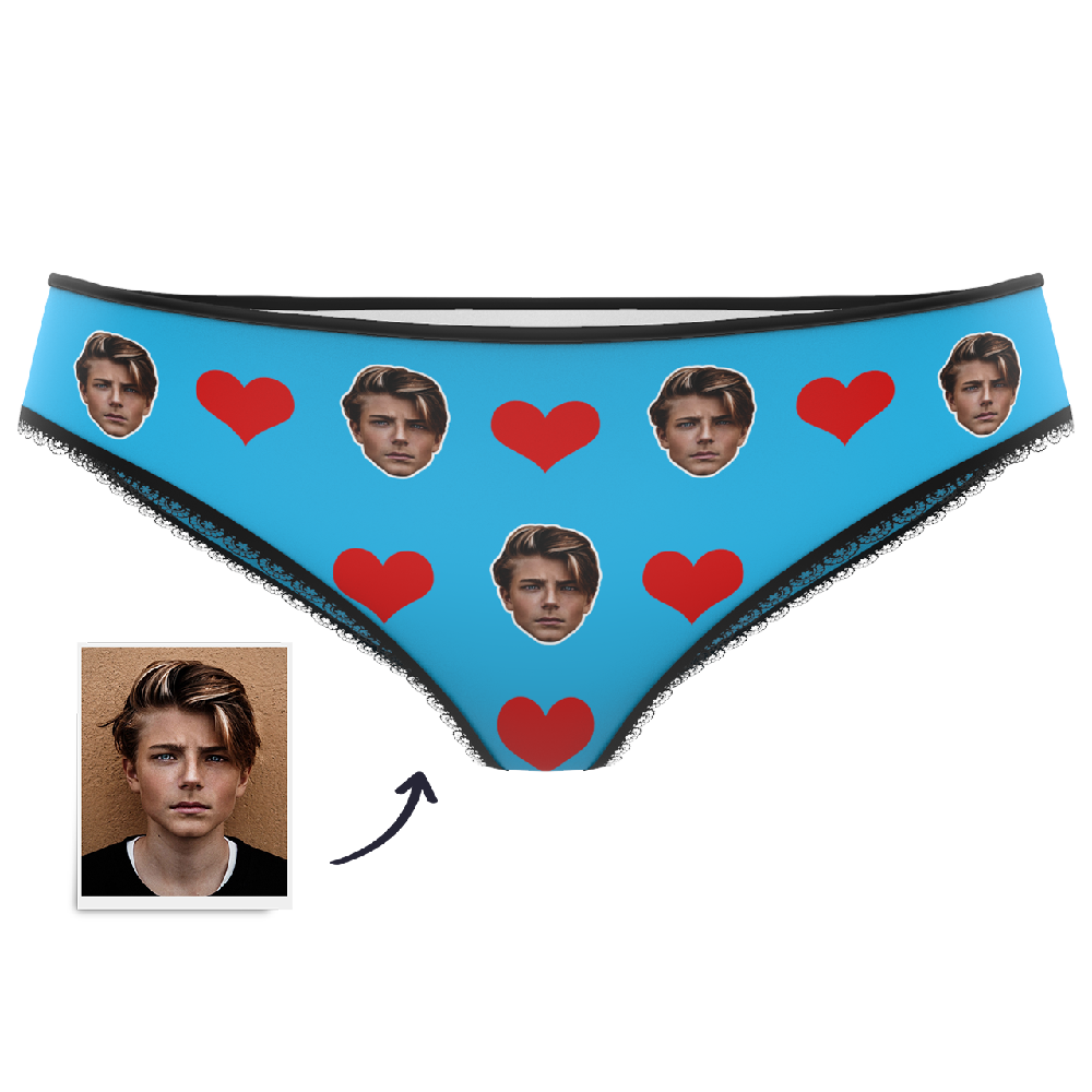 Custom Heart Face Panties - CustWitAU