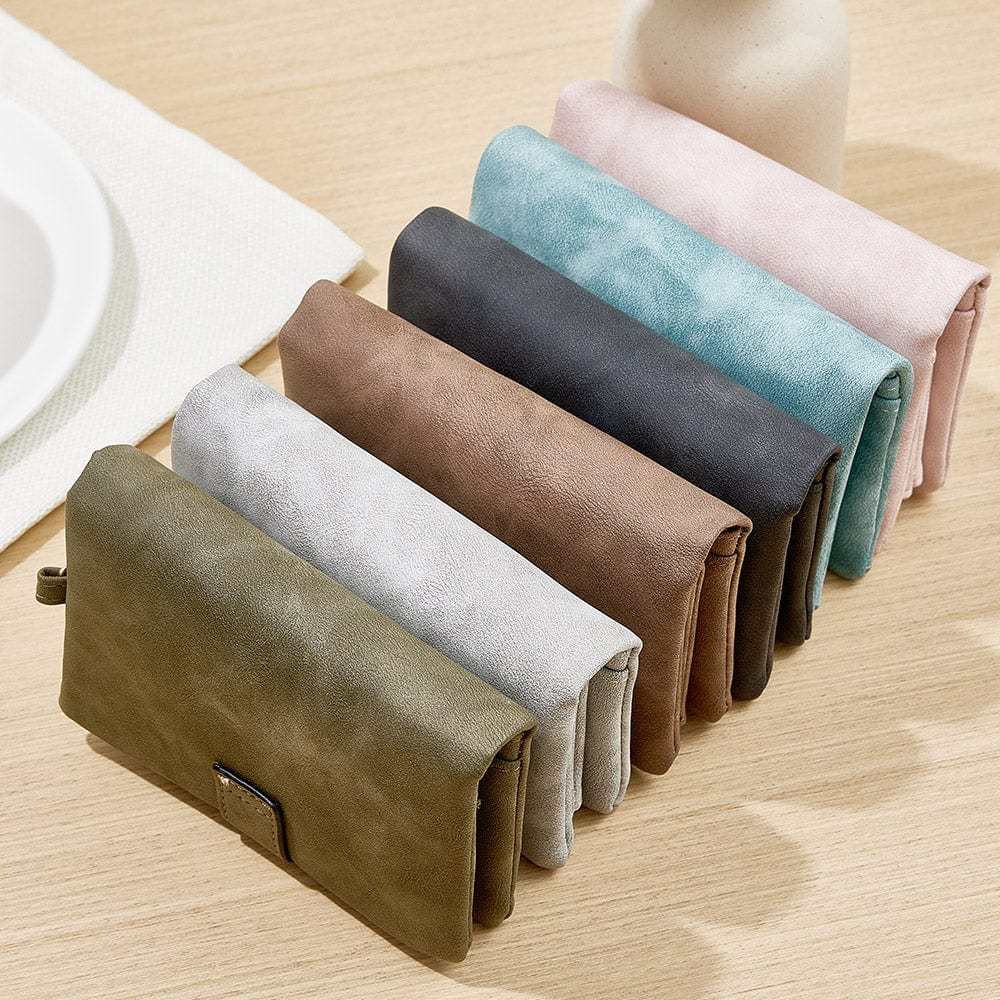 Custom Tri-Fold Butterfly Birth Flower Leather Wallet with Coin Holder Personalized Mother's Day Gift for Woman - CustWitAU