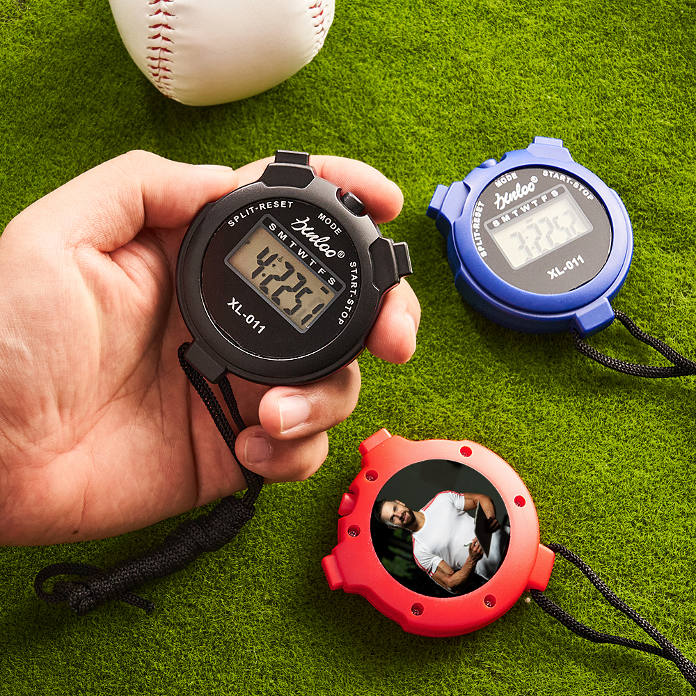 Personalized Stopwatch or Timer With Text Custom Gifts for Coaches Trainers and athletes