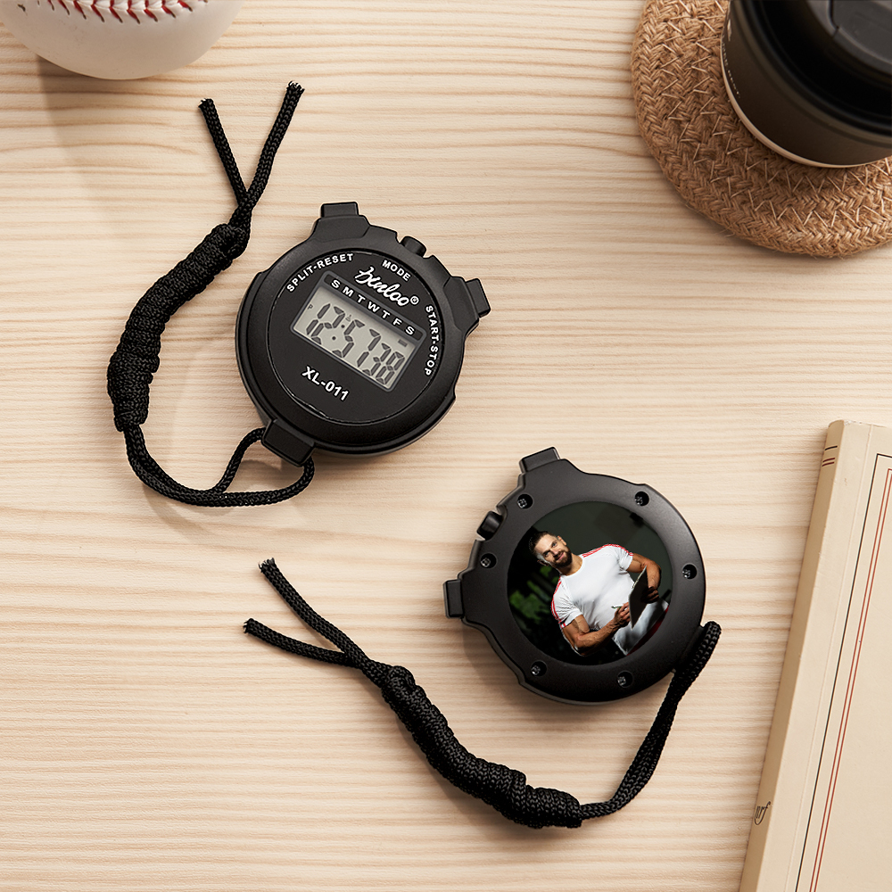 Personalized Stopwatch or Timer With Text Custom Gifts for Coaches Trainers and athletes