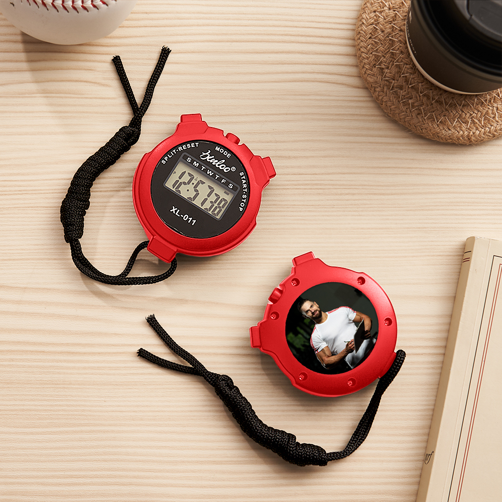 Personalized Stopwatch or Timer With Text Custom Gifts for Coaches Trainers and athletes