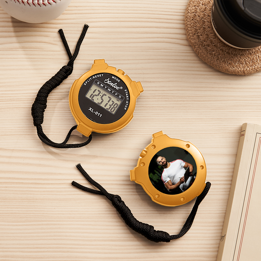 Personalized Stopwatch or Timer With Text Custom Gifts for Coaches Trainers and athletes