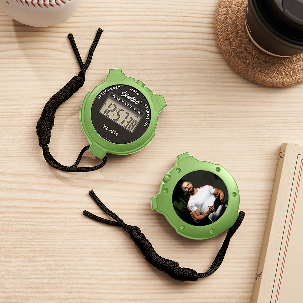 Personalized Stopwatch or Timer With Text Custom Gifts for Coaches Trainers and athletes