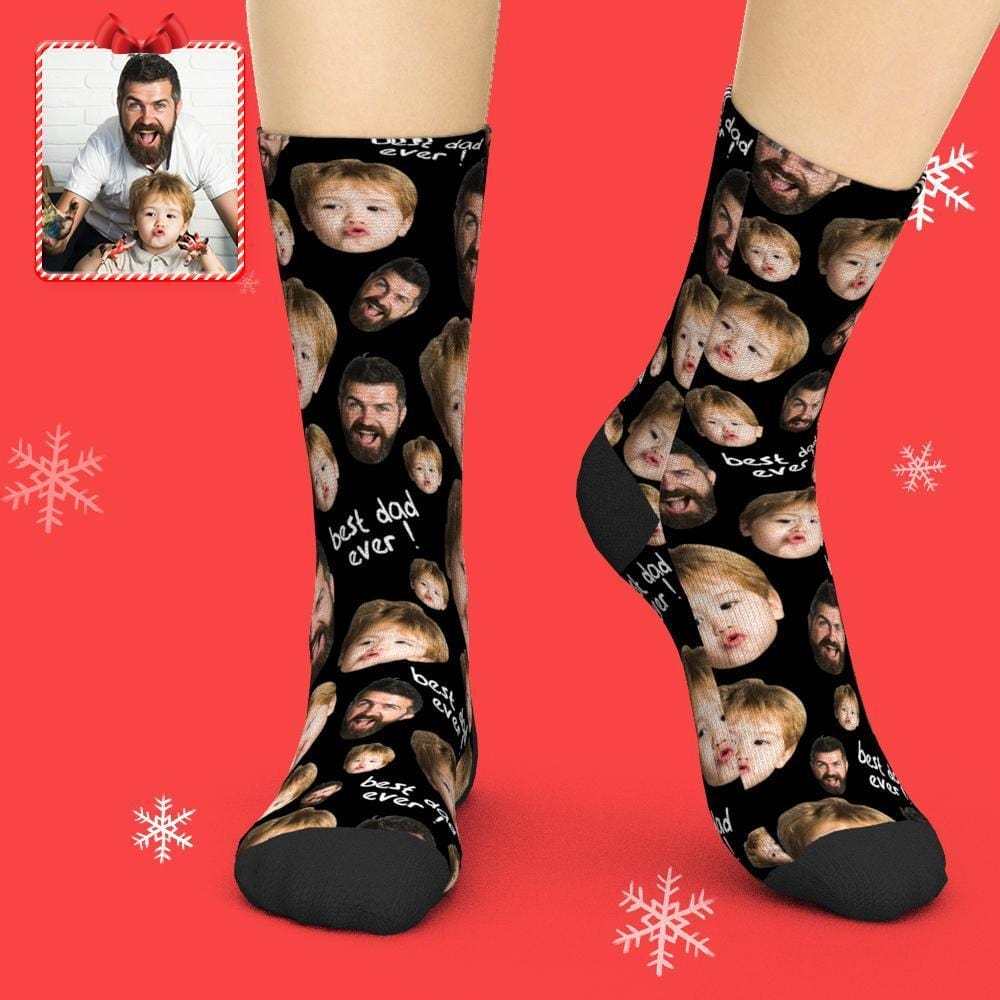 Father's Day Socks Custom Face Socks 3D Preview To The Best Dad Father's Day Gifts