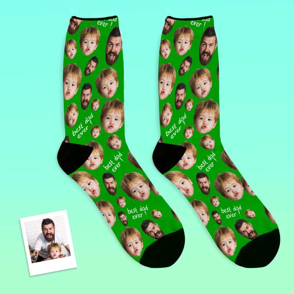 Father's Day Socks Custom Socks with 2 Faces 8 Colors - Superproduct - CustWitAU