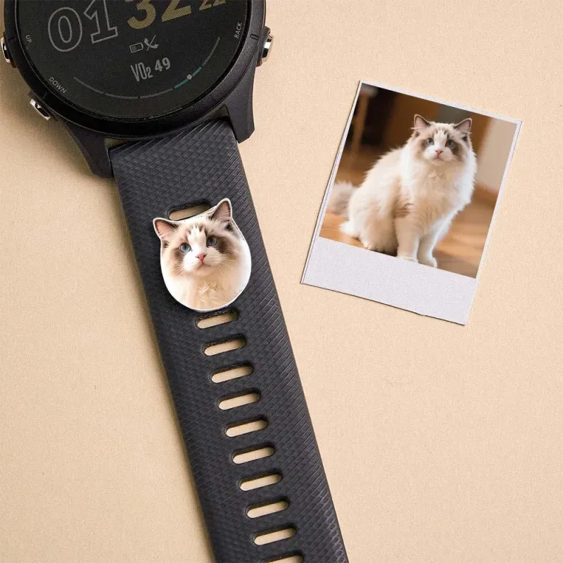 Customized Pictures Apple Watch Charm, Apple Watch Band Stud, Watch Strap Pin, Pet Lover Gifts, Personalized Memorial Gifts