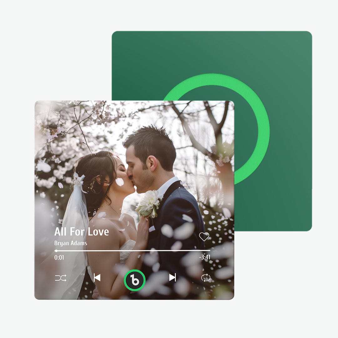 Custom Music Fridge Magnet New 4.0 Upgrade Colorful Frame Album Fridge Magnet Music Wall Photo Sticker Music Movement That Can Be Played Wedding Gift - CustWitAU