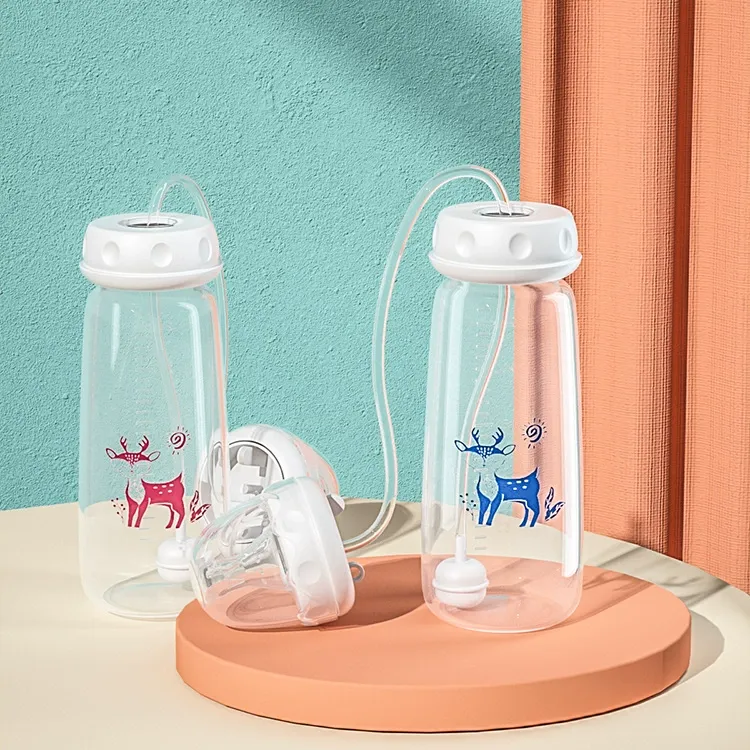240ml Hands-Free Baby Bottle with Standard Neck – Self-Feeding Infant Milk Bottle for Newborns & Toddlers(5.8*14.7cm）