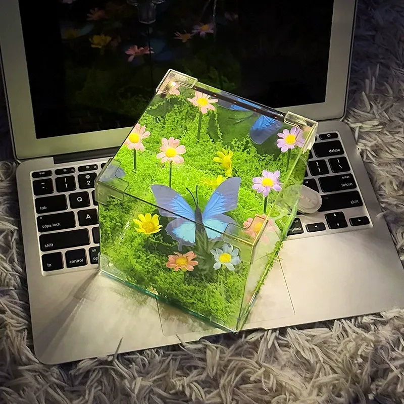 Butterfly Forest Night Light DIY Kit Handmade Ambient Bedroom Lamp, Romantic Gift for Girlfriend - MyHawaiianShirts