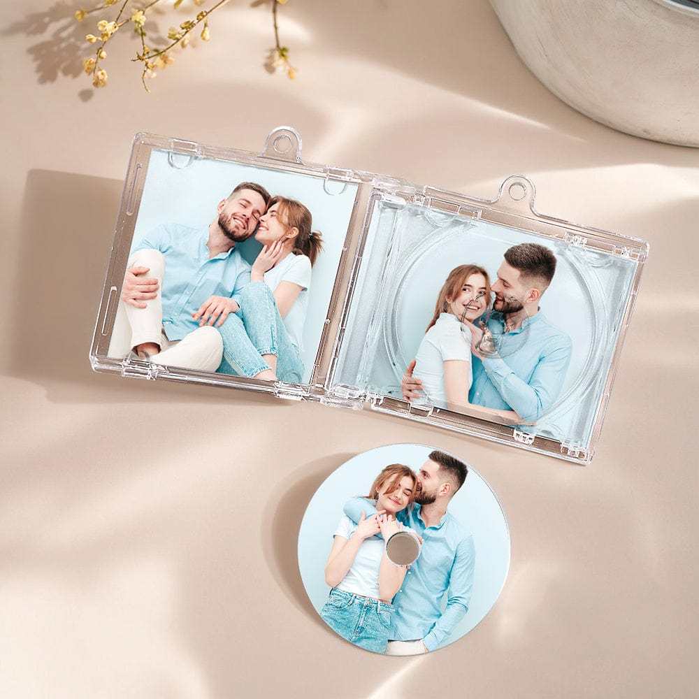 Personalized NFC Keychain Custom Mini Album CD Keychain with Fully Custom Photos+Song Play Your Favorite Spotify Song Instantly Personalized Music Gift Music Lover Keychain CD Album - CustWitAU