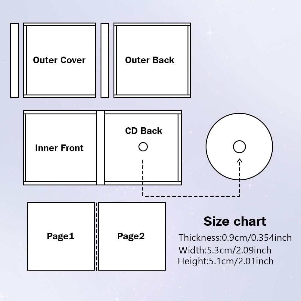 Personalized NFC Keychain Custom Mini Album CD Keychain with Fully Custom Photos+Song Play Your Favorite Spotify Song Instantly Personalized Music Gift Music Lover Keychain CD Album - CustWitAU