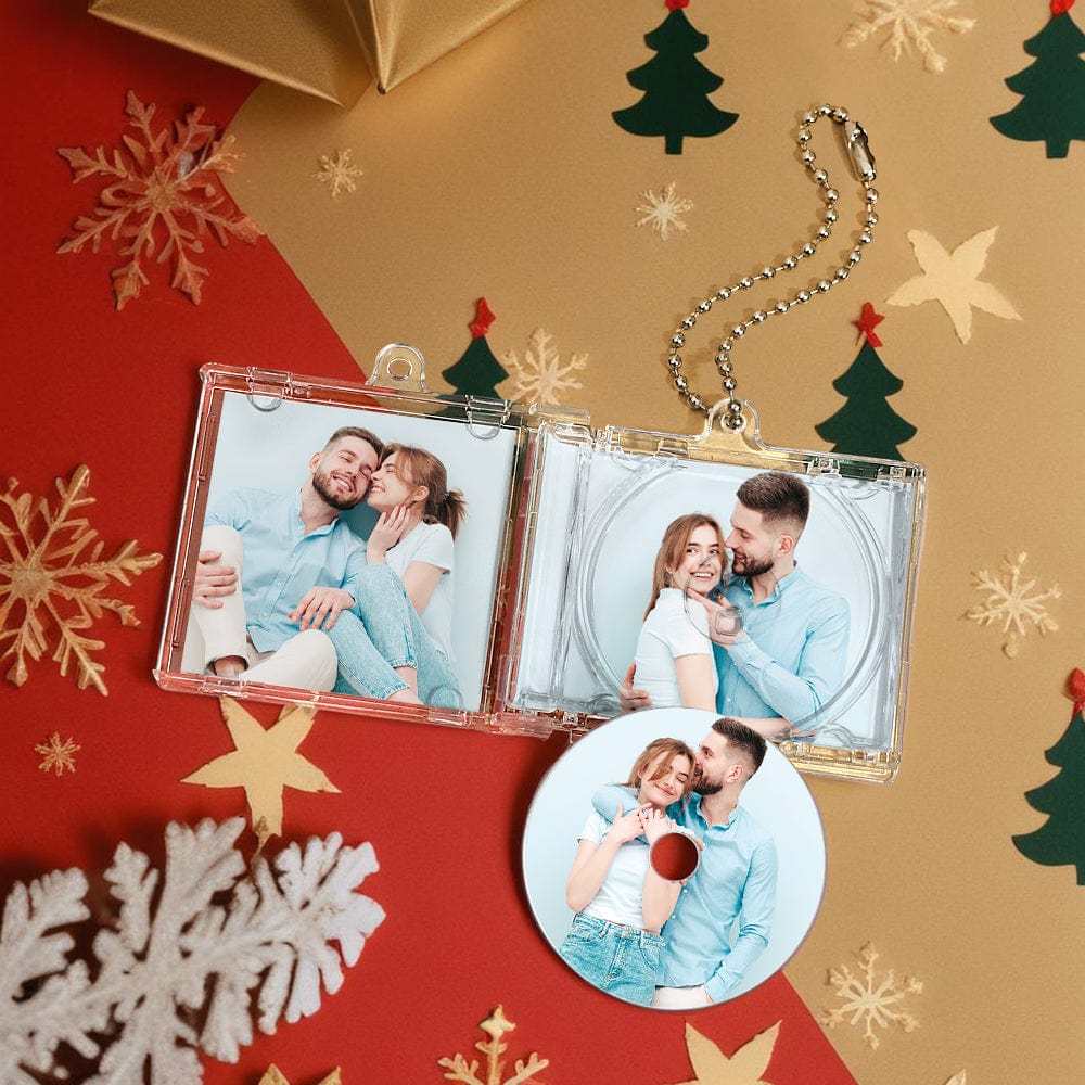 Personalized NFC Keychain Custom Mini Album CD Keychain with Fully Custom Photos+Song Play Your Favorite Spotify Song Instantly Personalized Music Gift Music Lover Keychain CD Album - CustWitAU