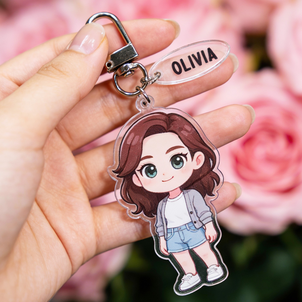 Custom Chibi Acrylic Keychains Made From Your Favorite Photo Perfect For Birthdays, Anniversaries or Christmas