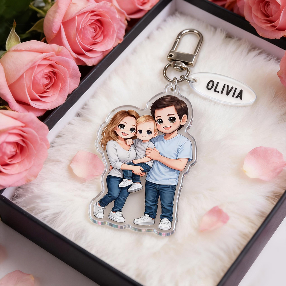 Custom Chibi Acrylic Keychains Made From Your Favorite Photo Perfect For Birthdays, Anniversaries or Christmas
