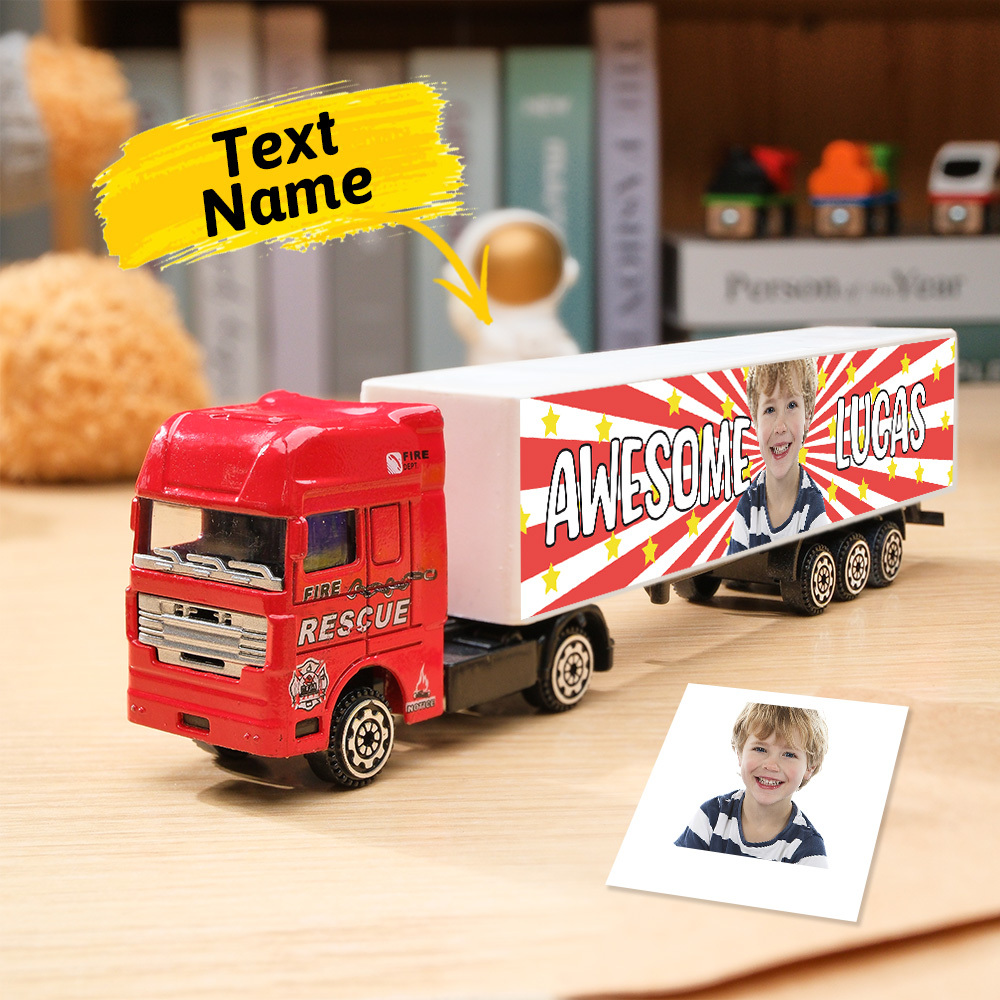 Personalized Toy Truck, Customized With Name On The Side of The Truck: Birthday, Christmas, Any Event for Him