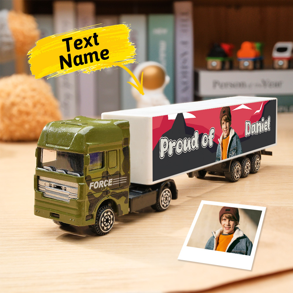 Personalized Toy Truck, Customized With Name On The Side of The Truck: Birthday, Christmas, Any Event for Him
