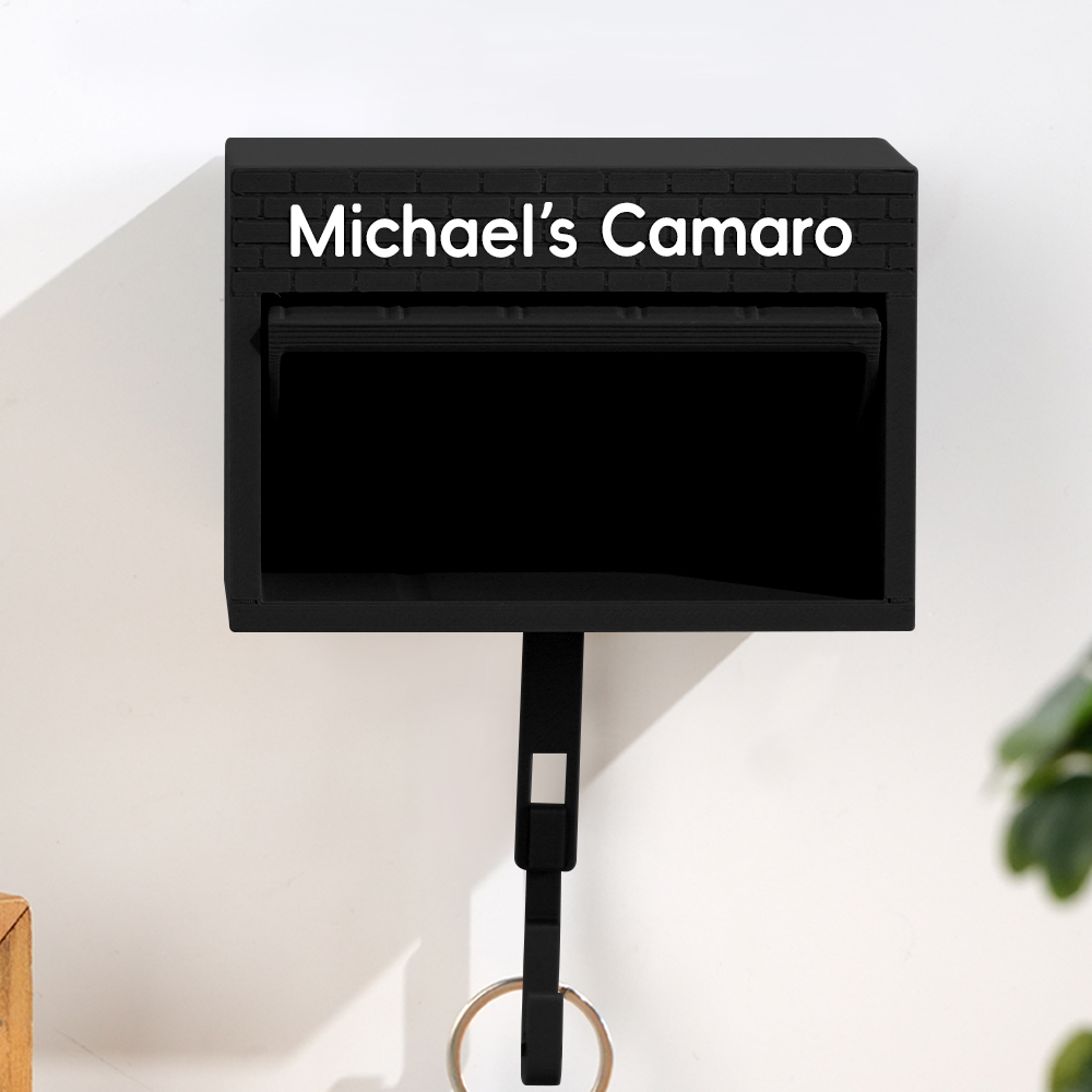 Mini Garage Key Holder for 1:64 Scale Cars Wall Mount Display Gift for Car Lovers Father's Day Gift