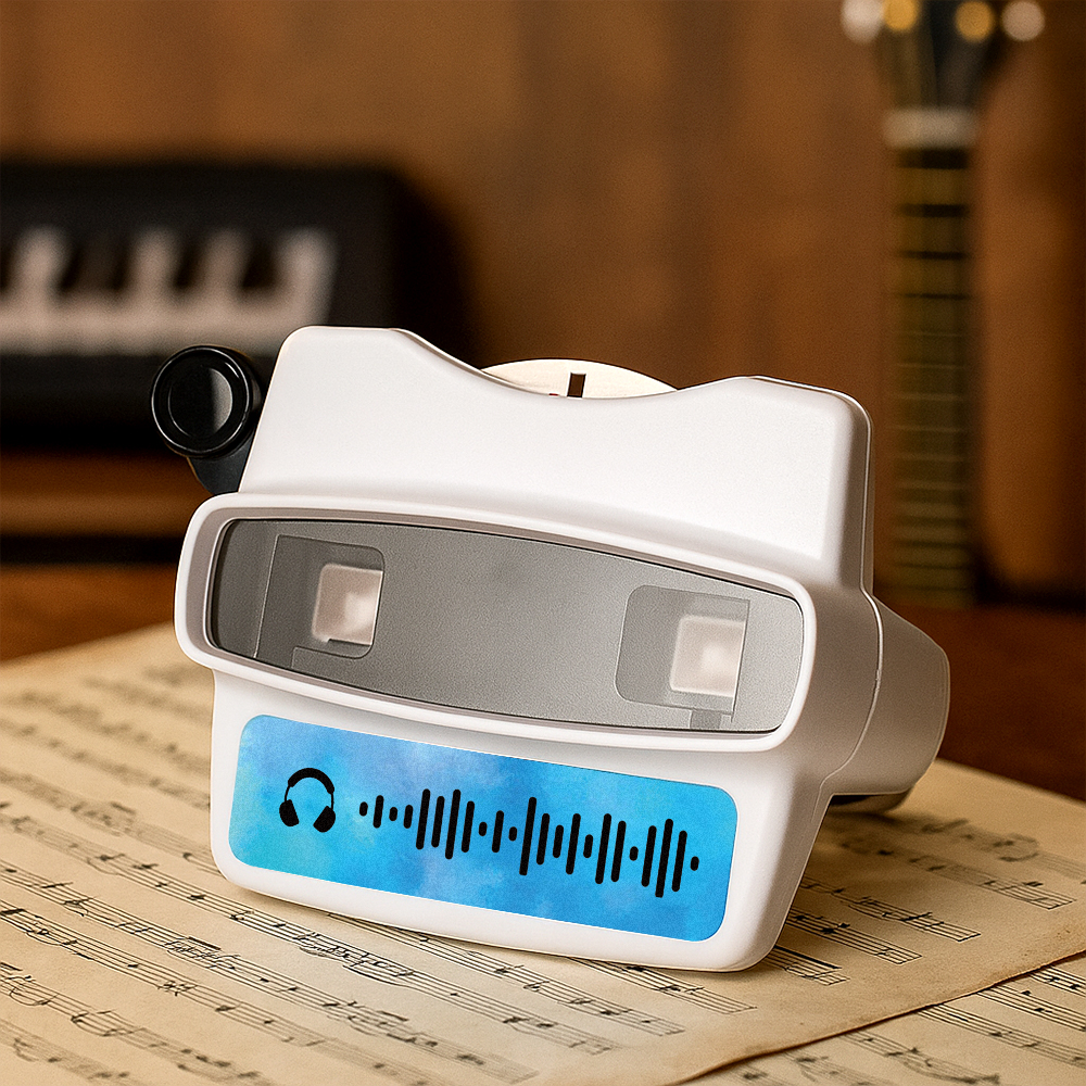 Custom 3D Music Viewfinder and Reel Personalized Gift with your own photos Text and Photo Viewer Multiple Films Available Gifts Idea