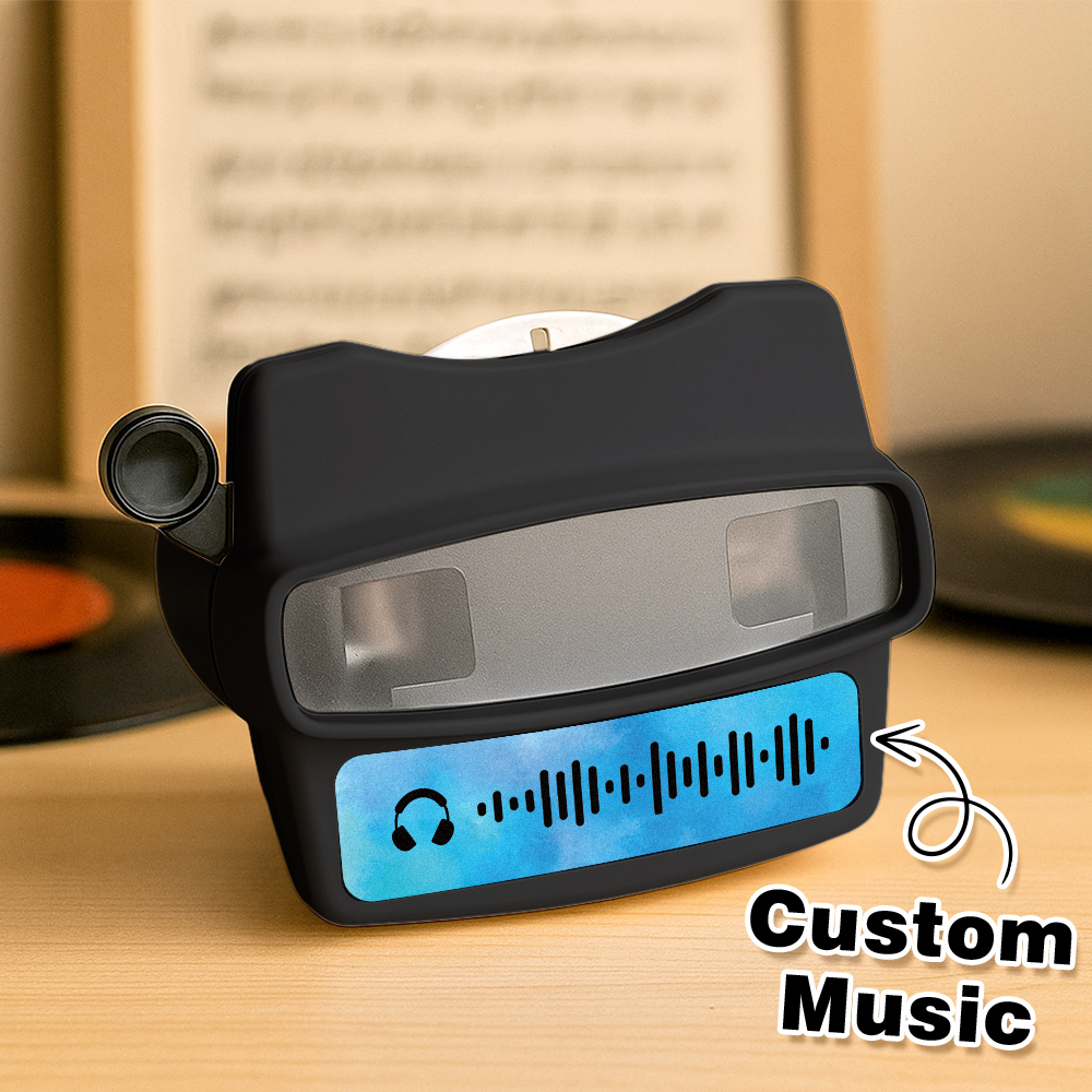 Custom 3D Music Viewfinder and Reel Personalized Gift with your own photos Text and Photo Viewer Multiple Films Available Gifts Idea